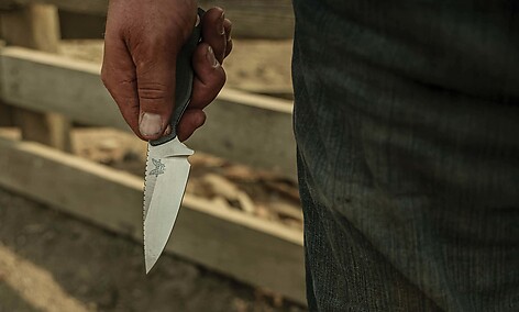 Benchmade 203-04 Dacian Blue Denim Micarta Kniv - bild 2 av 7