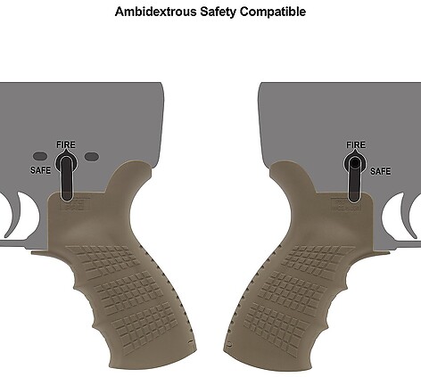 Leapers UTG AR15 Vapengrepp FDE - bild 4 av 5