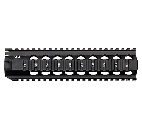 Bravo Company QRF-9 Quad Rail 235mm Handguard Svart - bild 2 av 5