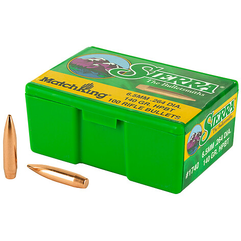 Sierra Bullets MatchKing 6.5mm 140gr 100/Box - bild 2 av 3