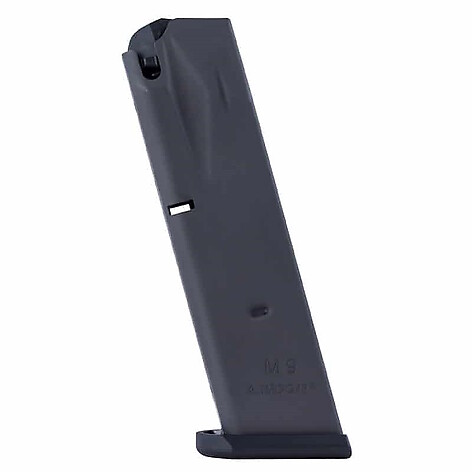 Mec-Gar Beretta 92FS 9mm Luger 15 Skott Magasin Svart