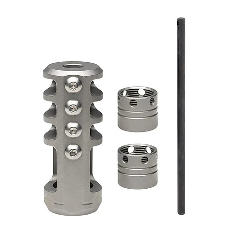 Browning Competition Recoil Hawg .30 Muzzle Brake Silver