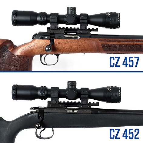 EGW Picatinnyskena HD 20MOA CZ 542,453,455,511,512 - Matt - bild 2 av 3