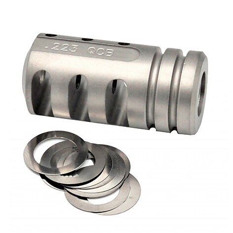 Precision Reflex MSTN Straight QC Brake .223 1/2-28 Silver