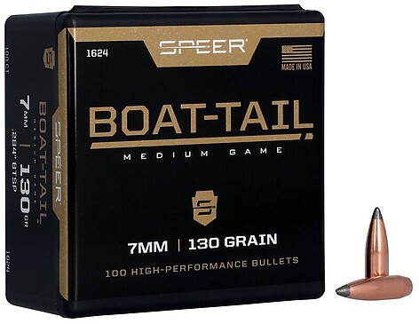 Speer Boat-Tail Rifle Bullet .284 Caliber 130gr 100/Box - bild 2 av 2