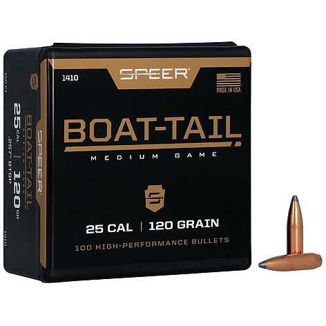 Speer Boat-Tail Rifle Bullet .257 Caliber 120gr 100/Box - bild 2 av 2
