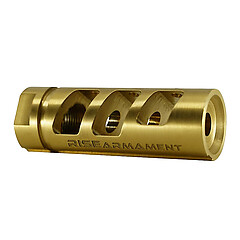Rise Armament RA-701 AR Compensator .223 Rem 1/2-28 Guld