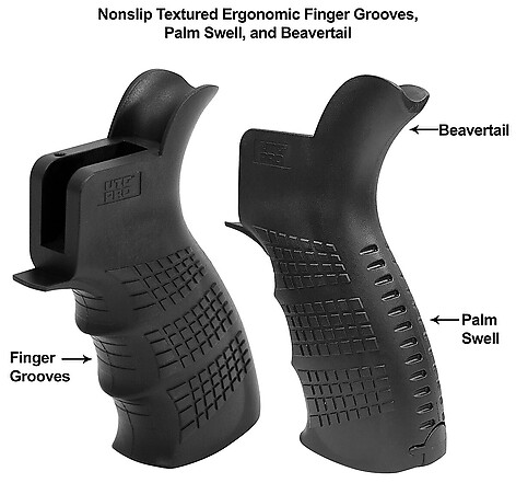 Leapers UTG AR15 Vapengrepp Svart - bild 3 av 6