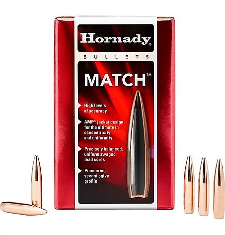Hornady Match Bullets .30 (.308) BTHP 155gr 2000/Box - bild 2 av 3