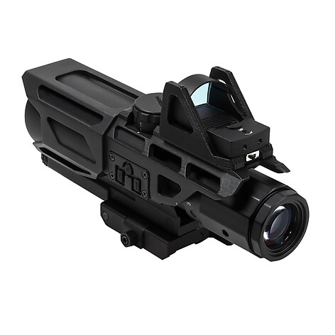 NcSTAR USS 3-9x40 med Red-Dot Belyst P4 Sniper Kikarsikte - bild 2 av 8