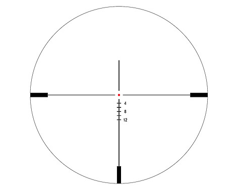 Leapers Integrix IX8 1-8x28 LPVO FFP Belyst M3 MRAD Kikarsikte - bild 4 av 5