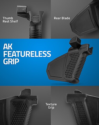 NcSTAR AK Featureless Grepp Svart - bild 5 av 5