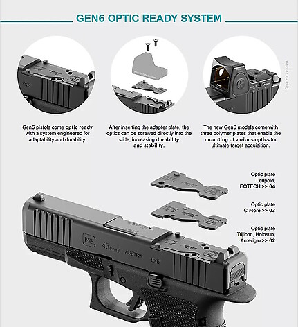 Glock 19 Gen6 OR FS 9x19 Pistol - bild 2 av 3