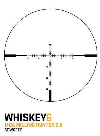 Sig Sauer WHISKEY6 3-18x44 SFP MOA Milling Hunter Kikarsikte - bild 2 av 9