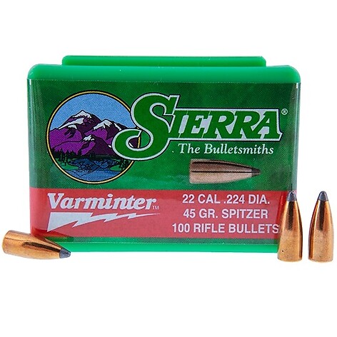 Sierra Bullets Varminter SPT .22 Caliber 45gr 100/Box - bild 3 av 4