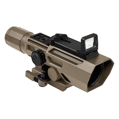 NcSTAR ADO 3-9x42 med Flip-Up Reflexsikte P4 Sniper Brun