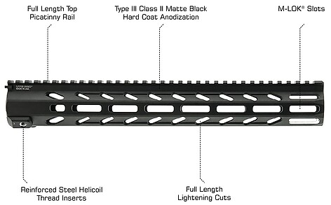 Leapers UTG Pro Arwen Free Float M-LOK 356mm Handguard - bild 9 av 10