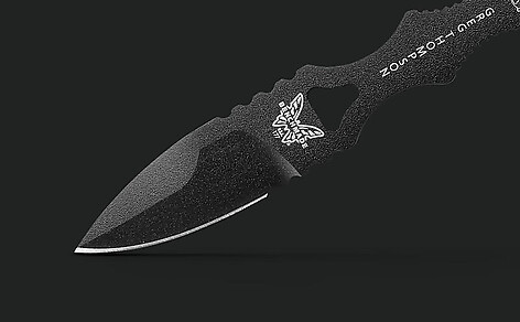 Benchmade 177BK Mini SOCP Spear-Point Svart Kniv - bild 3 av 6