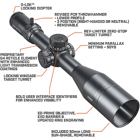 Bushnell Elite Tactical XRS3 6-36x56 SF FFP G5i Kikarsikte - bild 7 av 9