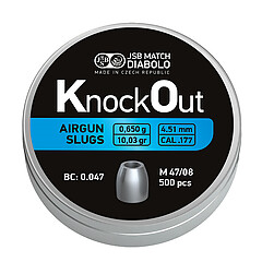 JSB KO Slugs 4.5mm - 0.650g
