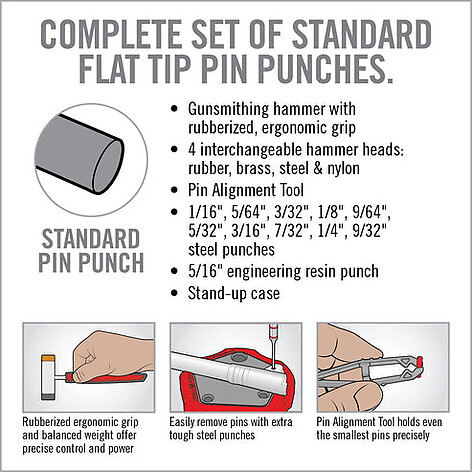 Real Avid Accu-Punch Hammer Pin Punch Set - bild 3 av 6
