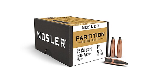 Nosler Partition .25 115gr 50/Box - bild 2 av 2