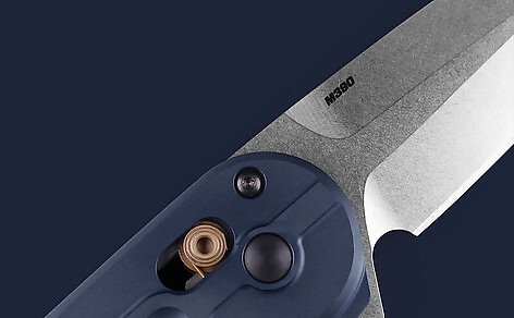 Benchmade 491 Lowden Crater Blue Aluminium Kniv - bild 8 av 8