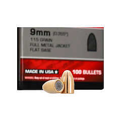 Winchester Full Metal Jacket 9mm 115gr 100/Box