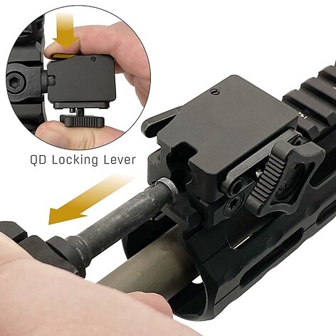 Leapers UTG Over Bore Bipod QD Picatinny - bild 2 av 7