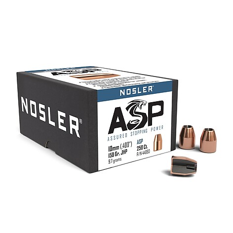 Nosler Assured Stopping Power 10mm 150gr JHP 250/Box