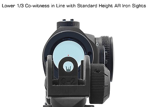 Leapers UTG Super Slim T1 1/3 Co-Witness Picatinny - bild 4 av 6
