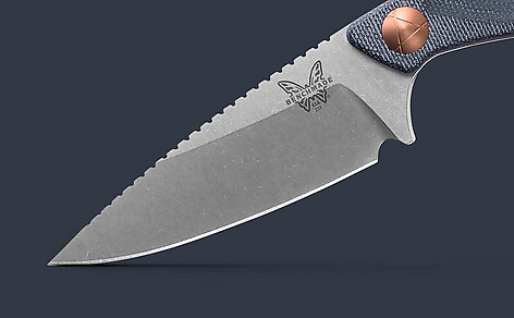 Benchmade 203-04 Dacian Blue Denim Micarta Kniv - bild 4 av 7