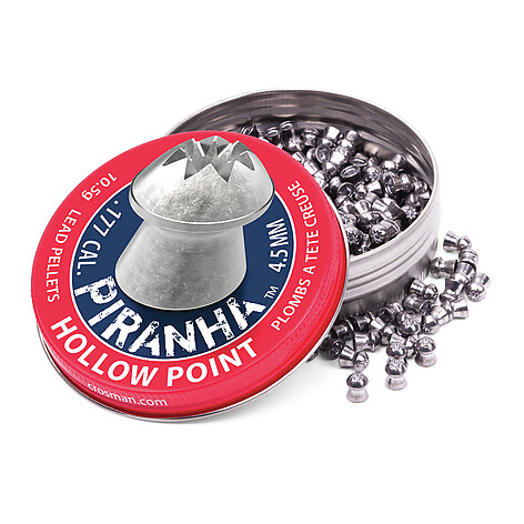 Crosman Piranha Hollow Point Pellet 4.5mm 400st