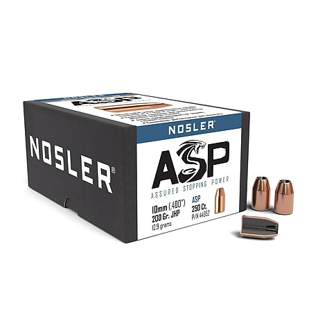 Nosler Assured Stopping Power 10mm 200gr JHP 250/Box