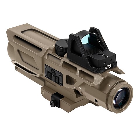 NcSTAR USS 3-9x40 med Red-Dot Belyst P4 Sniper Kikarsikte Brun - bild 5 av 5