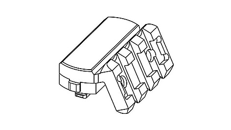 Kinetic Universal 45 Offset Picatinny M-LOK FDE - bild 3 av 4