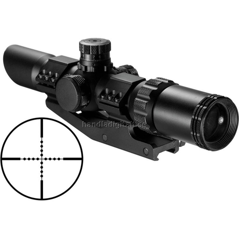 Barska SWAT-AR 1-4x28 Belyst Mil-Dot Kikarsikte