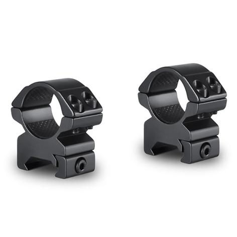 Hawke Match Mount 1 tum 2 st Ringar Weaver Medium Profil