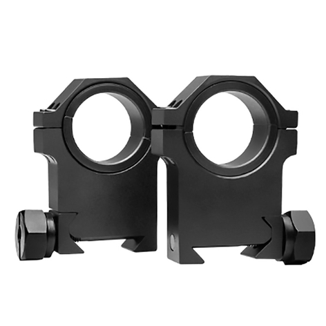 NcSTAR Weaver 2 st Aluminiumringar 30mm AR15 