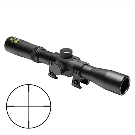 NcSTAR Compact Tactical 4x20 Plex Svart Kikarsikte - bild 2 av 2