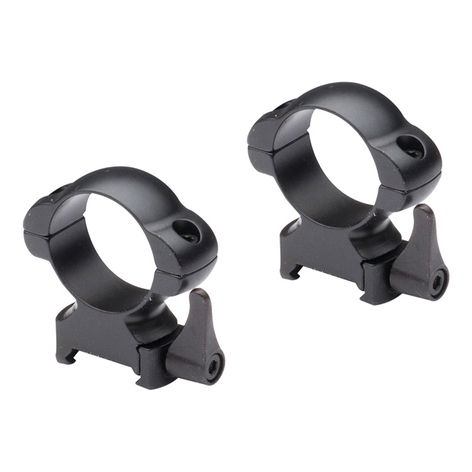 Nikko Stirling Steel-Lok 1 tum QR Medium Profil 2 st Ringar