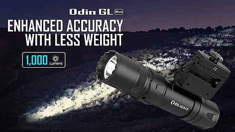 Olight Odin GL Mini 1000 Lumen Vapenlampa Svart - bild 5 av 6