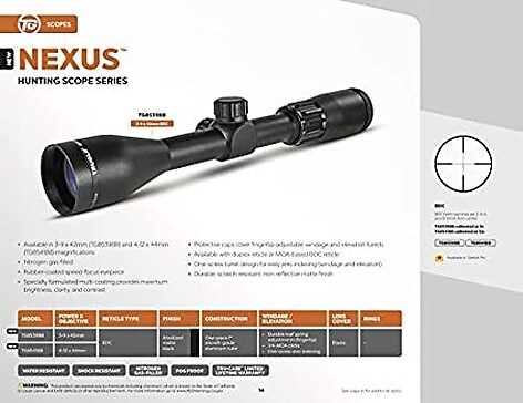 TRUGLO Nexus 4-12x44 SFP BDC Kikarsikte - bild 7 av 7