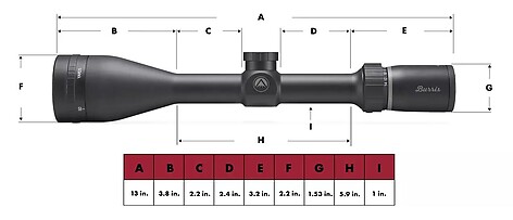 Burris Droptine 4.5-14x42 SFP Ballistic Plex Kikarsikte - bild 3 av 4