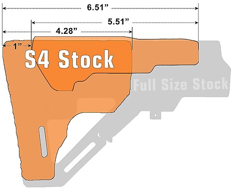 Leapers UTG Pro AR15 OPS Ready S4 Mil-Spec Stock Only - bild 7 av 9