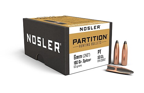 Nosler Partition 6mm 100gr 50/Box - bild 2 av 2
