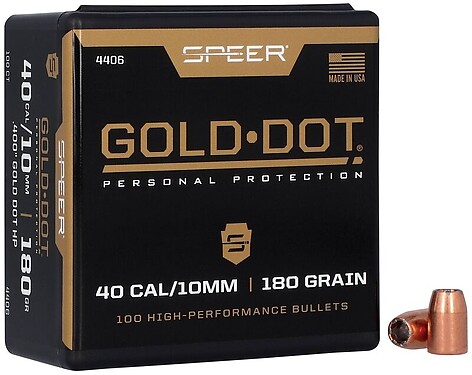Speer Gold Dot HP .400 Caliber 180gr 100/Box - bild 2 av 2