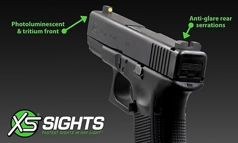 XS Sights R3D 2.0 Supp. S&W MP2.0 Orange Nattsikte - bild 4 av 5