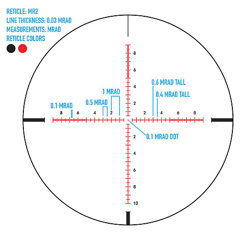Sightmark Presidio 3-18x50 SF FFP Belyst MR2 Kikarsikte - bild 9 av 9