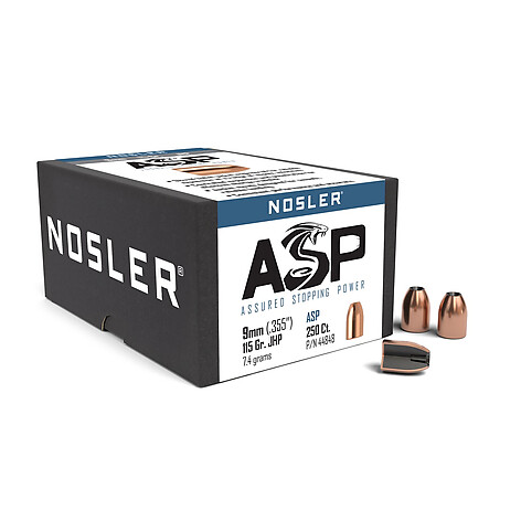 Nosler Assured Stopping Power 9mm 115gr JHP 50/Box